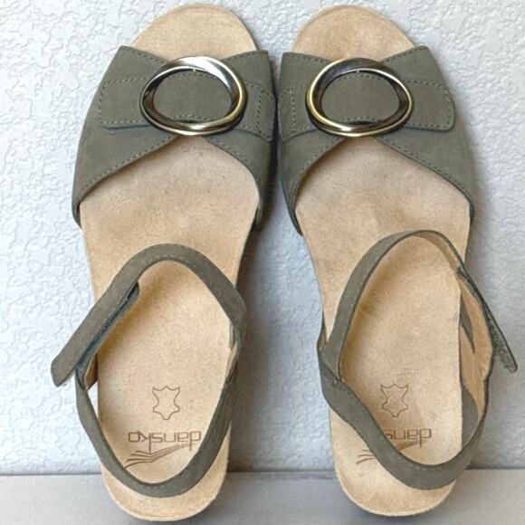 Dansko Stella Ankle Strap Platform Wedge Sandal Women’s Sz EU40/US 9.5-10 EUC - Picture 7 of 12
